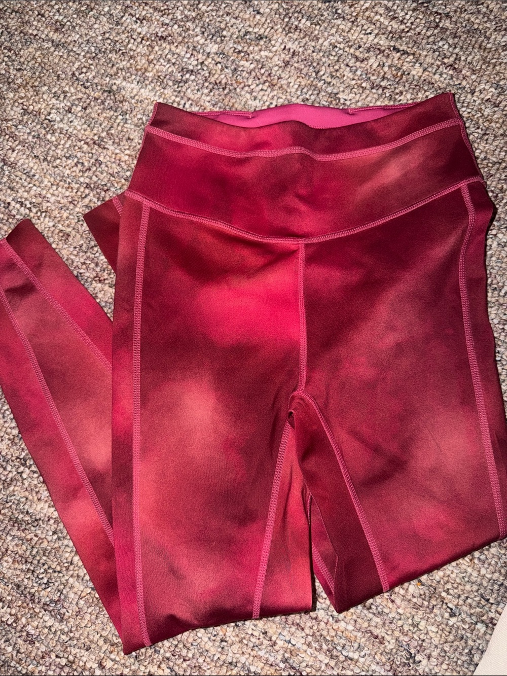 FP Movement High-Waisted Burgundy Leggings